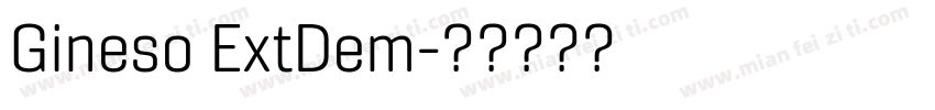 Gineso ExtDem字体转换